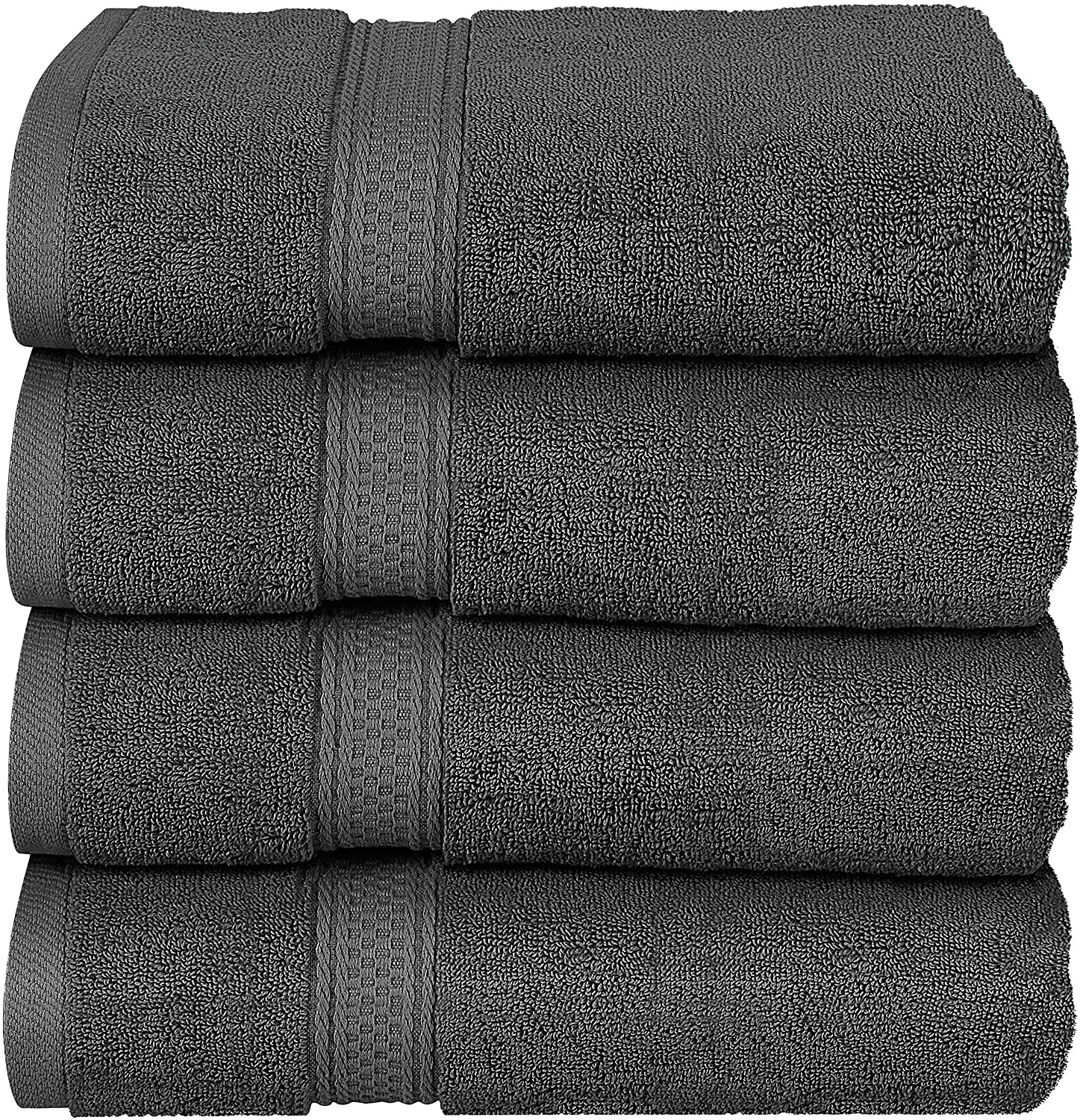 Utopia Towels - Grey Bath Towels Set, 4 Pack - Premium 600 GSM 100% Ring  Spun Cotton - Quick Dry, Highly Absorbent, Soft Feel Towels, Perfect for 